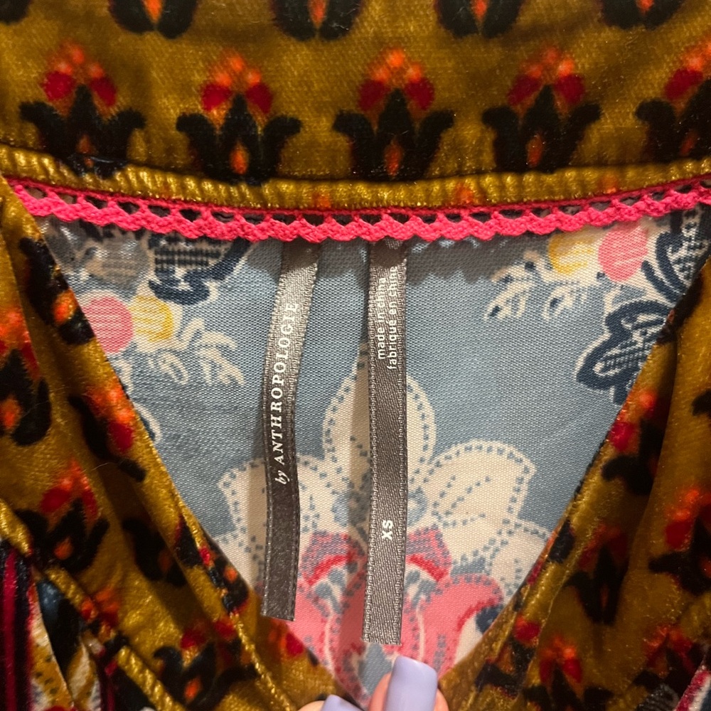 Anthropologie Zadie Velvet Slip Dress - Picture 7 of 9